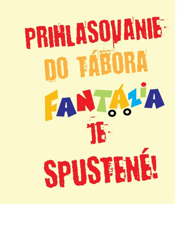 Prihlasovanie do letného tábora Fantázia 2026 je spustené!